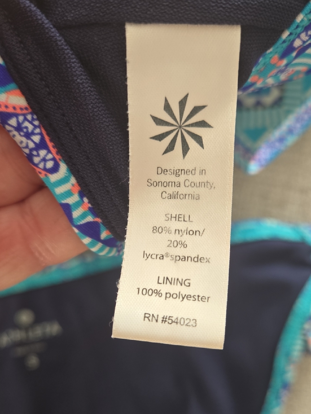 Athleta Turquoise Patterned Two-Piece Bikini - Picture 12 of 14
